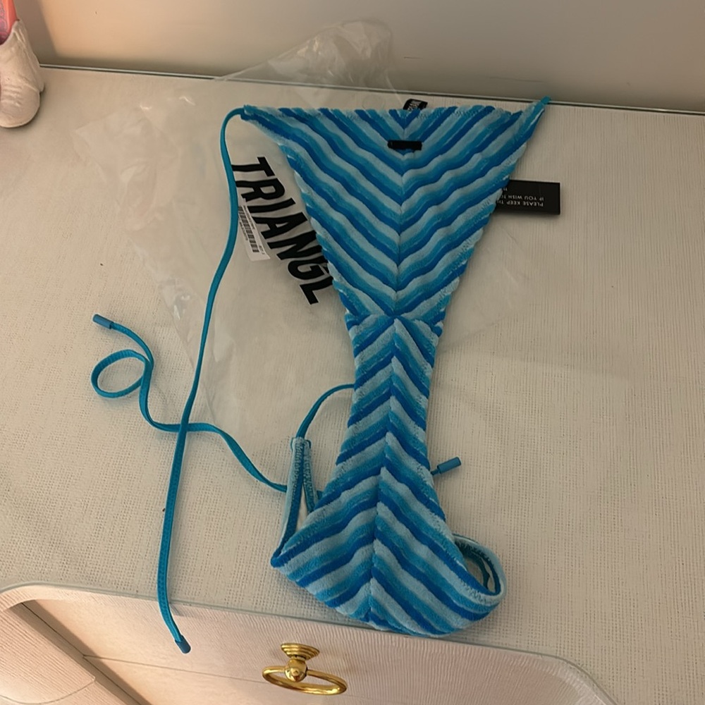 NWT!!!!! blue triangl bikini bottom